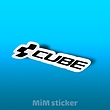 استیکر لوگو cube