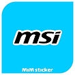 استیکر لوگو msi