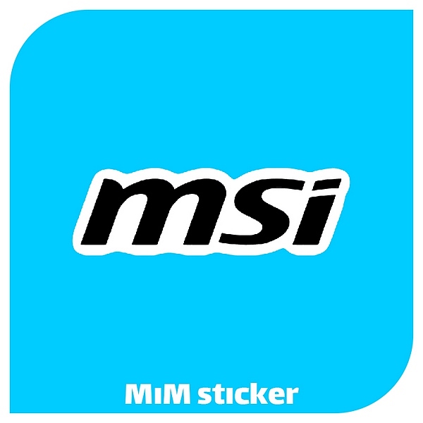 استیکر لوگو msi