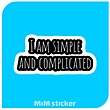استیکر I am simple