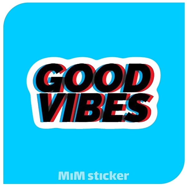 استیکر Good vibes