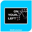 استیکر on your left