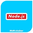 استیکر لوگو node.js