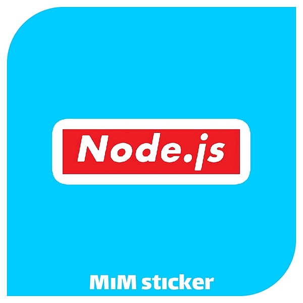 استیکر لوگو node.js