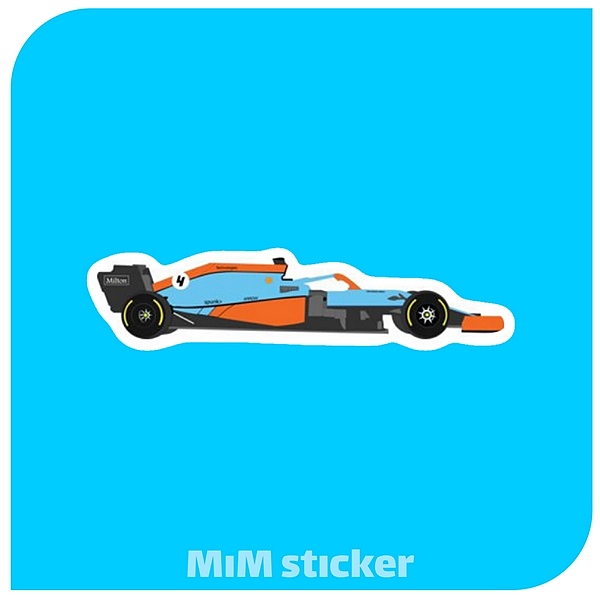 استیکر Race car