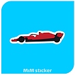 استیکر Race car