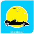 استیکر Race car