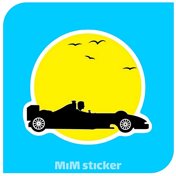 استیکر Race car