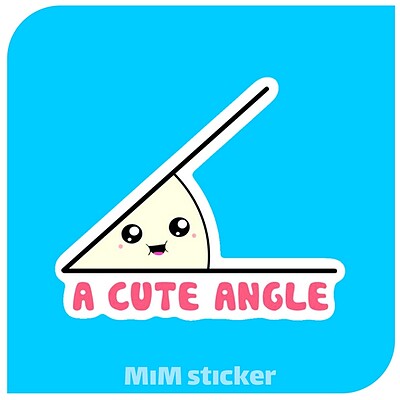 استیکر cute angle