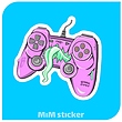 استیکرgame pad 