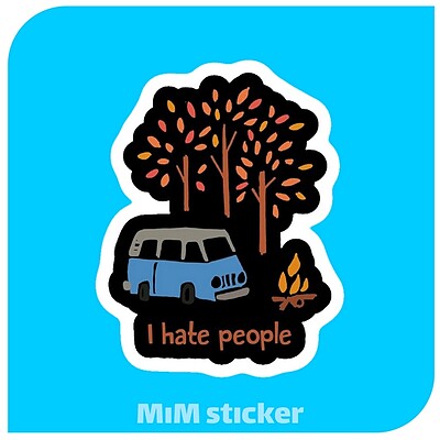 استیکر hate people