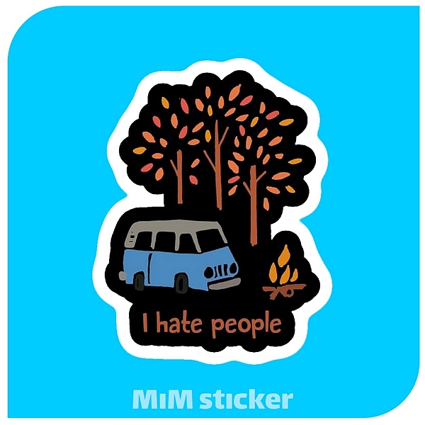 استیکر hate people