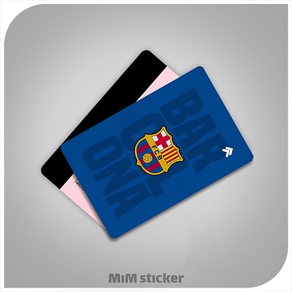 استیکر کارت بانکی  barcelona