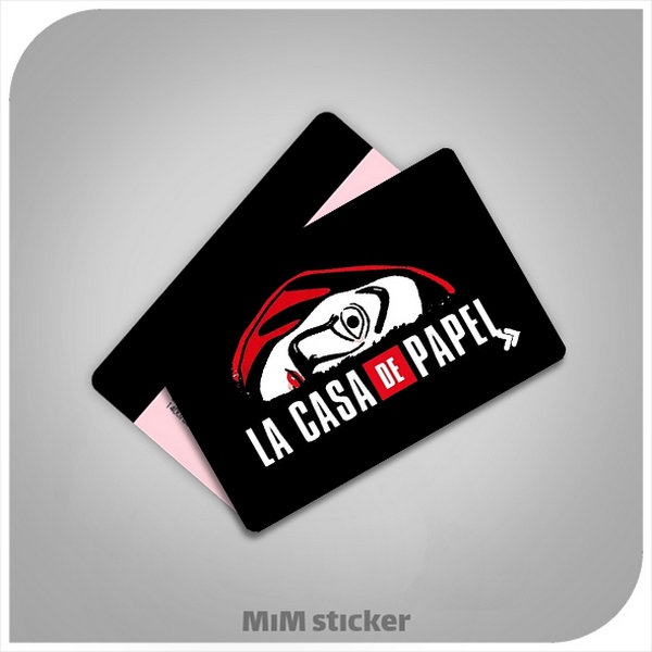 استیکر کارت بانکی La casa de papel