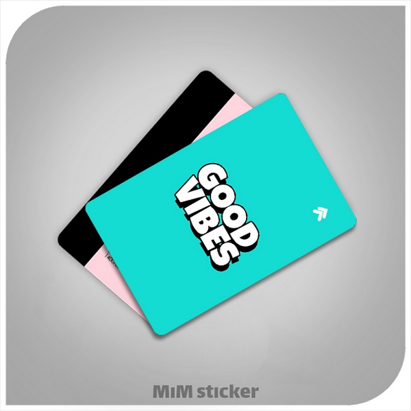 استیکر کارت بانکی Good Vibes