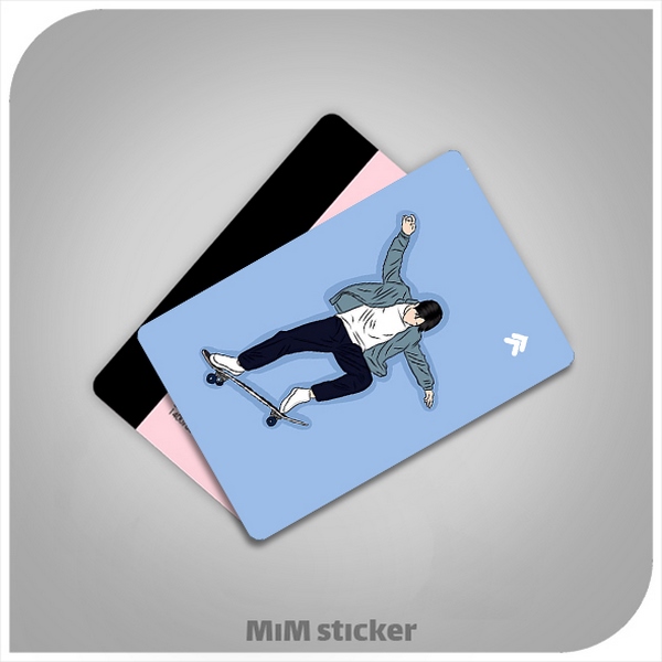 استیکر کارت بانکی پسر اسکیت باز 