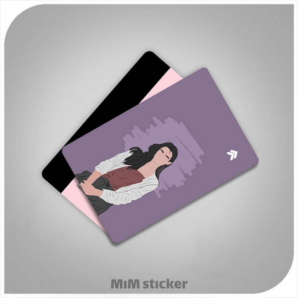 استیکر کارت بانکی دختر قشنگ