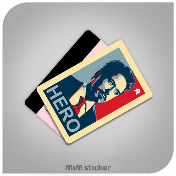 استیکر کارت بانکی Hero