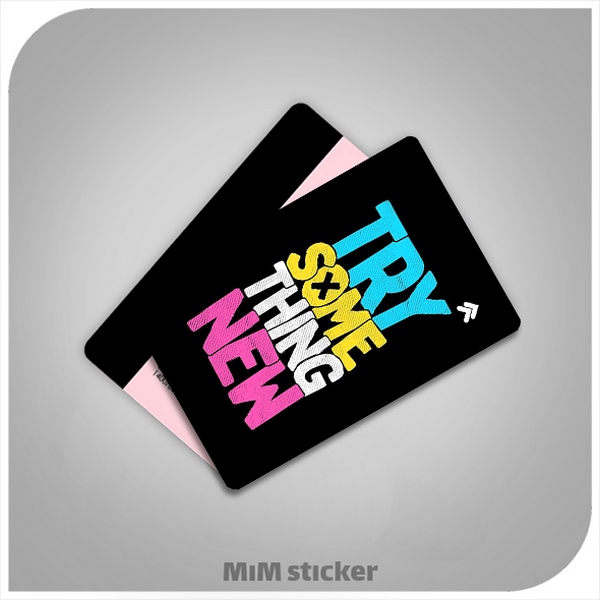 استیکر کارت بانکی Try new