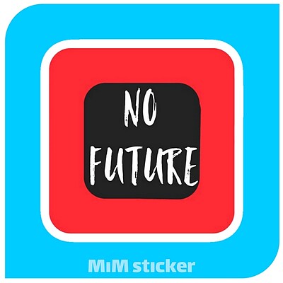 استیکر No Future 