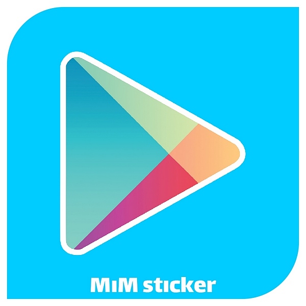 استیکر لوگو google play