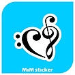 استیکر Musical note