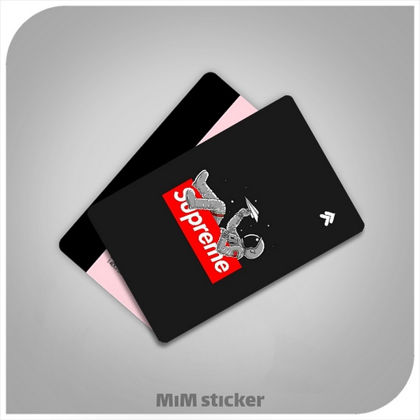 استیکر کارت بانکی Supreme