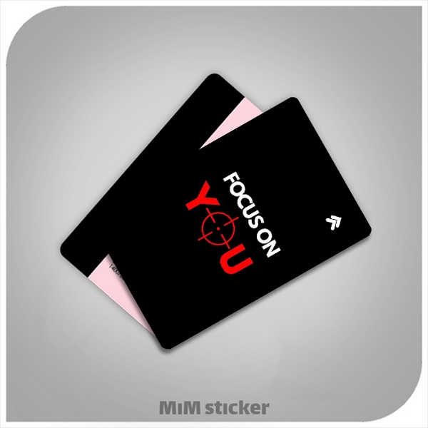 استیکر کارت بانکیFocus on you 