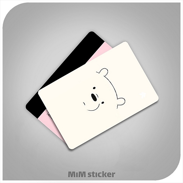 استیکر کارت بانکی خرس کله فندقی 