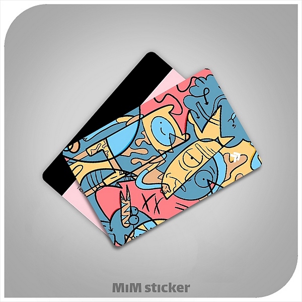 استیکر کارت بانکی rick and morty