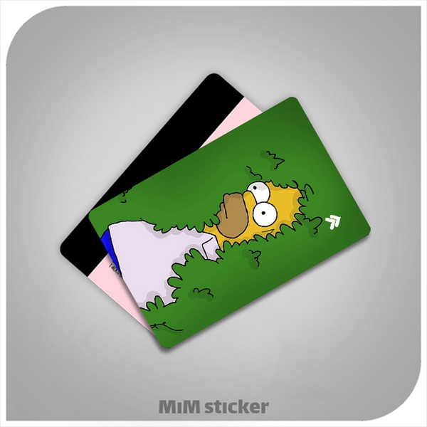 استیکر کارت بانکی  simpson