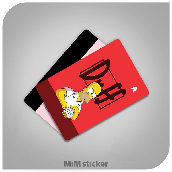 استیکر کارت بانکی  simpson