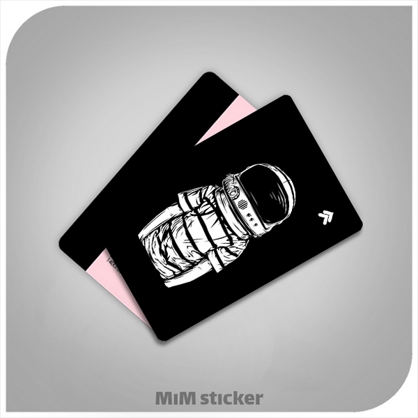 استیکر کارت بانکی فضانورد