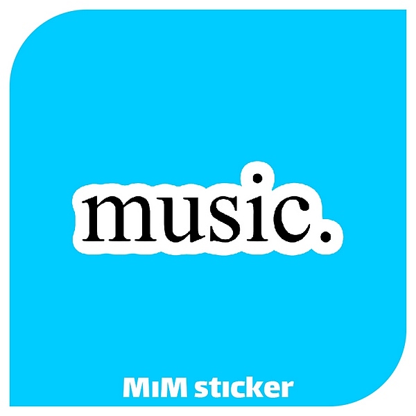 استیکر music