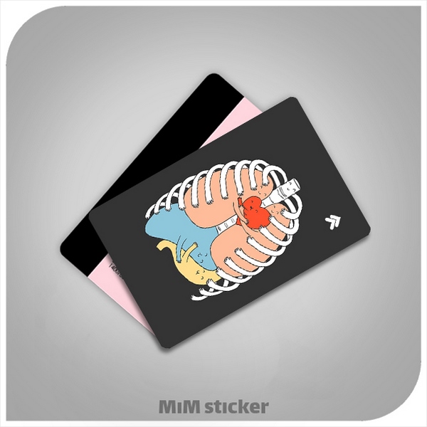 استیکر کارت بانکی آناتومی بدن 