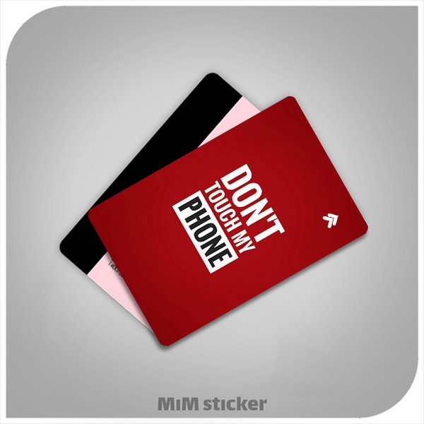 استیکر کارت بانکی Dont touch my phone 