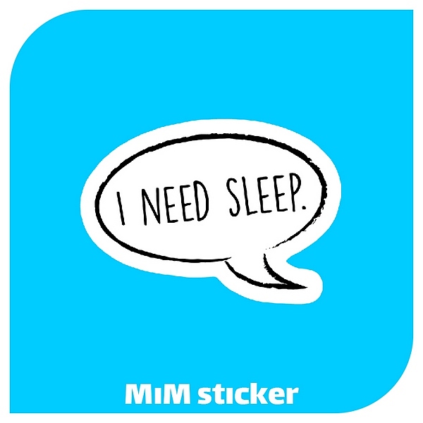 استیکر I need sleep 