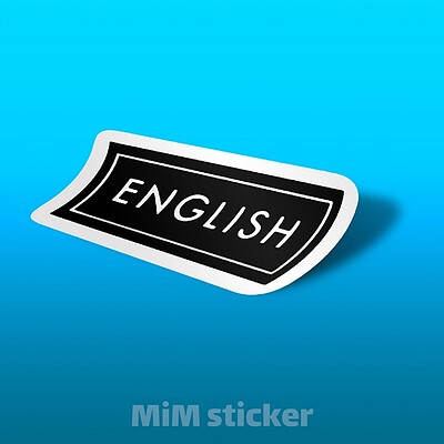 استیکر English