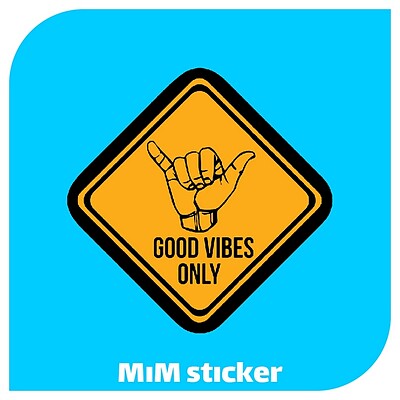 استیکر good vibes only