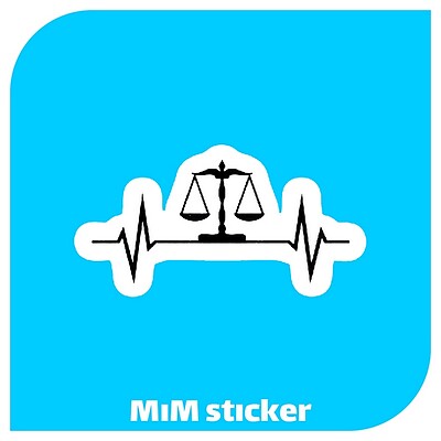 استیکر law Scales 