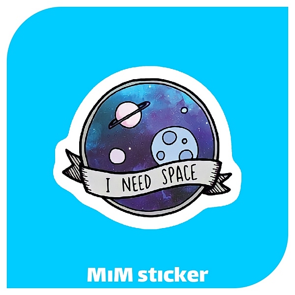 استیکر i need space 