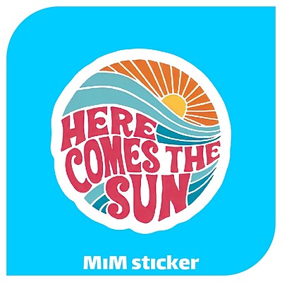 استیکر here comes the sun