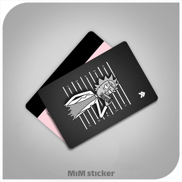 استیکر کارت بانکی rick and morty