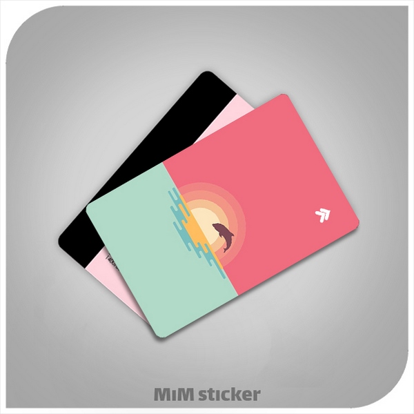 استیکر کارت بانکی دلفین 