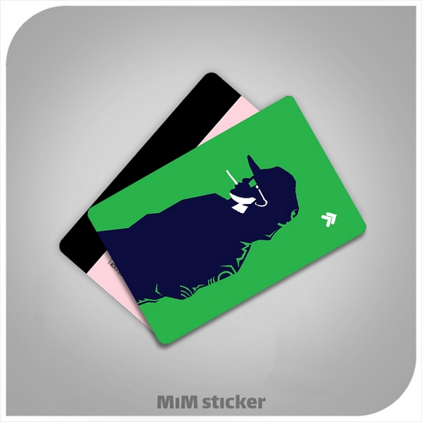 استیکر کارت بانکی دختر جذاب 