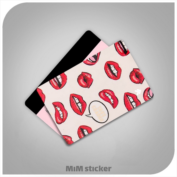 استیکر کارت بانکی لب 