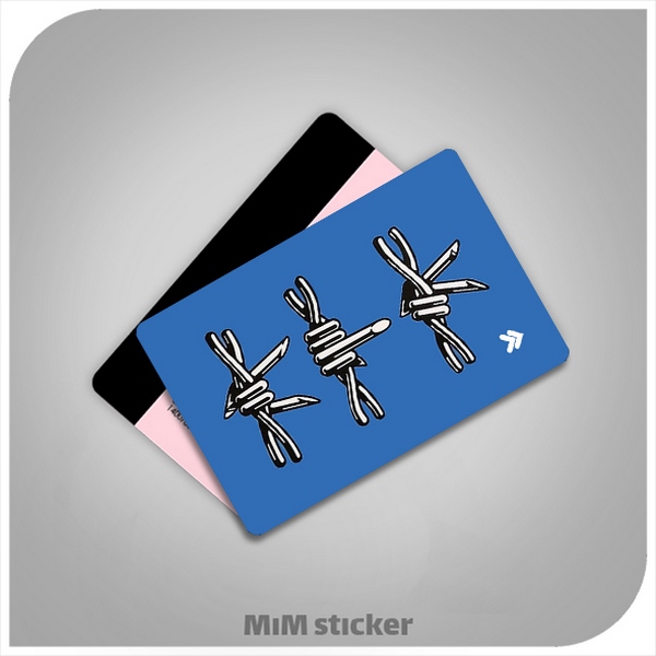 استیکر کارت بانکی سیم خاردار 