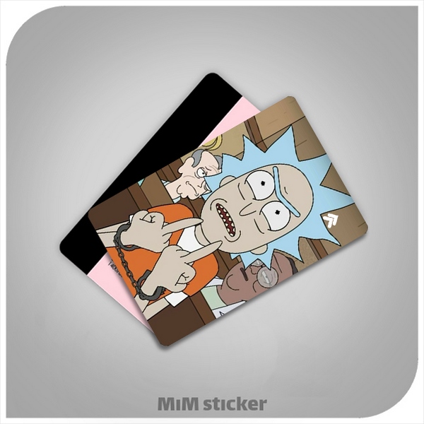 استیکر کارت بانکی rick and morty 