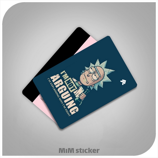 استیکر کارت بانکی rick and morty 