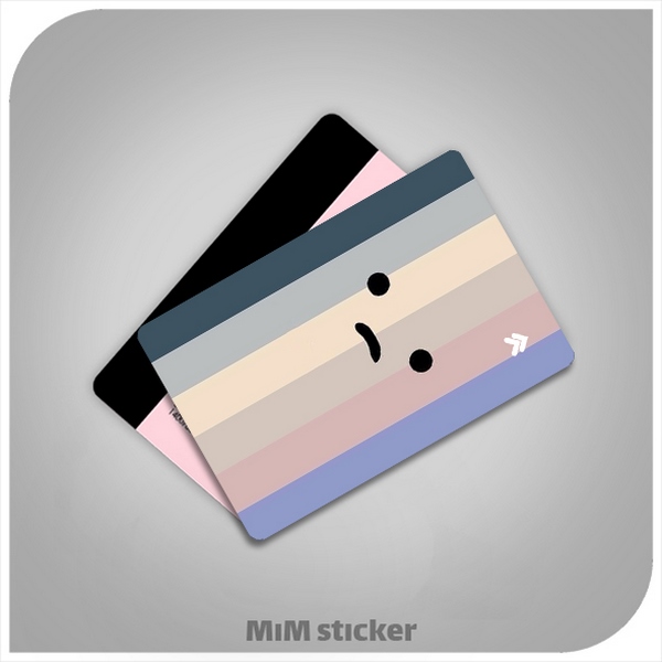 استیکر کارت بانکی خطوط رنگی 